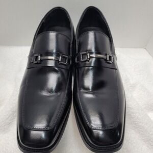 Stacey Adams Horsebit Blake Mens Black Dress Shoe Size 12 Loafers Slip On EUC